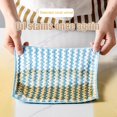 thumbnail image 3 of 5PCS Kitchen Dish Cloths Soft Absorbent Dish Rag Reusable Dish Towels Household Washable Cleaning Cloth Housework Clean Towel Kitchen Cleaning Washcloth for Washing Dishes Wipe Glass, 3 of 10