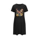 thumbnail image 4 of Camisón corto de talla grande para mujer, camisón de manga corta con estampado de pecho a la moda, camisón para mujer, 4 of 5