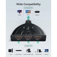 thumbnail image 2 of XJ-HDMI Switcher Gana, HDMI Switcher, 3-in-1 HDMI Splitter, 2 of 5