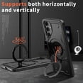 thumbnail image 6 of TECH CIRCLE Magnetic Case for Galaxy A15, [Compatible with MagSafe] Built in 360° Rotatable Ring Holder Kickstand Slim Shockproof Protective Phone Case for Galaxy A15 6.5" 2024,Black, 6 of 6