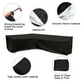 thumbnail image 4 of Outdoor Patio Furniture Covers Outdoor Patio Furniture Cover, L Shape Cover 210D Waterproof Corner Garden Rattan Sofa Protect Rain, 4 of 6