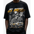 thumbnail image 3 of G West Death Drift Men's Oversized T-Shirt Black-160 Size- XS, 3 of 4