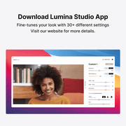 Lumina 4K Webcam: Studio-Quality Webcam Powered by AI. (Silver)