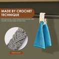 thumbnail image 2 of Boho Towel Holder Ring, 3Pcs Handmade Crochet Dish Towel Holder for Kitchen & Bathroom, Decorative Boho Kitchen, 2 of 6