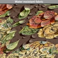thumbnail image 5 of Sugar Skull Dog Crate Cover, Autumn Colored Flowers and Leaves Patterns in Smily Head Bones, Easy to Use Pet Kennel Cover Small Dogs Puppies Kittens, 7 Sizes, Pale Green Yellow Orange, by Ambesonne, 5 of 6
