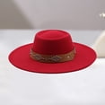 thumbnail image 1 of SRZYMJ Classic Western Felt Cowboy Cowgirl Hat for Women Men Wide Brim Belt Buckle Cowboy Hat, 1 of 3