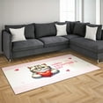 thumbnail image 3 of Happy Valentine's Day Exotic Shorthair Brings Love Heart Indoor Rug Cat Lover Kitten Owner Gifts Carpet Living Bed Room Sofa Home Decor - 02028, 3 of 5