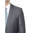 thumbnail image 2 of Mens Classic Fit Charcoal Gray Heather Two Button Wool Blazer Sportcoat, 2 of 3