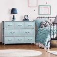thumbnail image 2 of Dresser with 8 Drawers - Chest Organizer Unit with Steel Frame Wood Top & Handle, Fabric Bins for Clothes - Wide Furniture for Bedroom Hallway Kids Room Nursery & Closet, 2 of 6