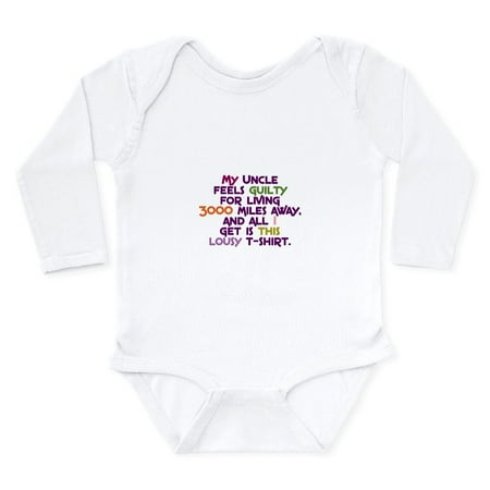 

CafePress - My Uncle Feels Guilty Body Suit - Long Sleeve Infant Bodysuit