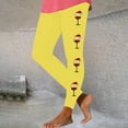 thumbnail image 2 of Mingw Legging Pants for Women High Waist Slim Fit Festival Yoga Pants Athletic Workout Trousers,Yellow,M, 2 of 5