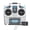 Silver, variant on Xirurus MC6C 2.4GHz 7CH Remote Controller Mode 1 Transmitter and MC7RE Receiver Radio System for RC Airplane Multirotor Helicopter Car Boat Equipment (8.66 inches / 22 cm)