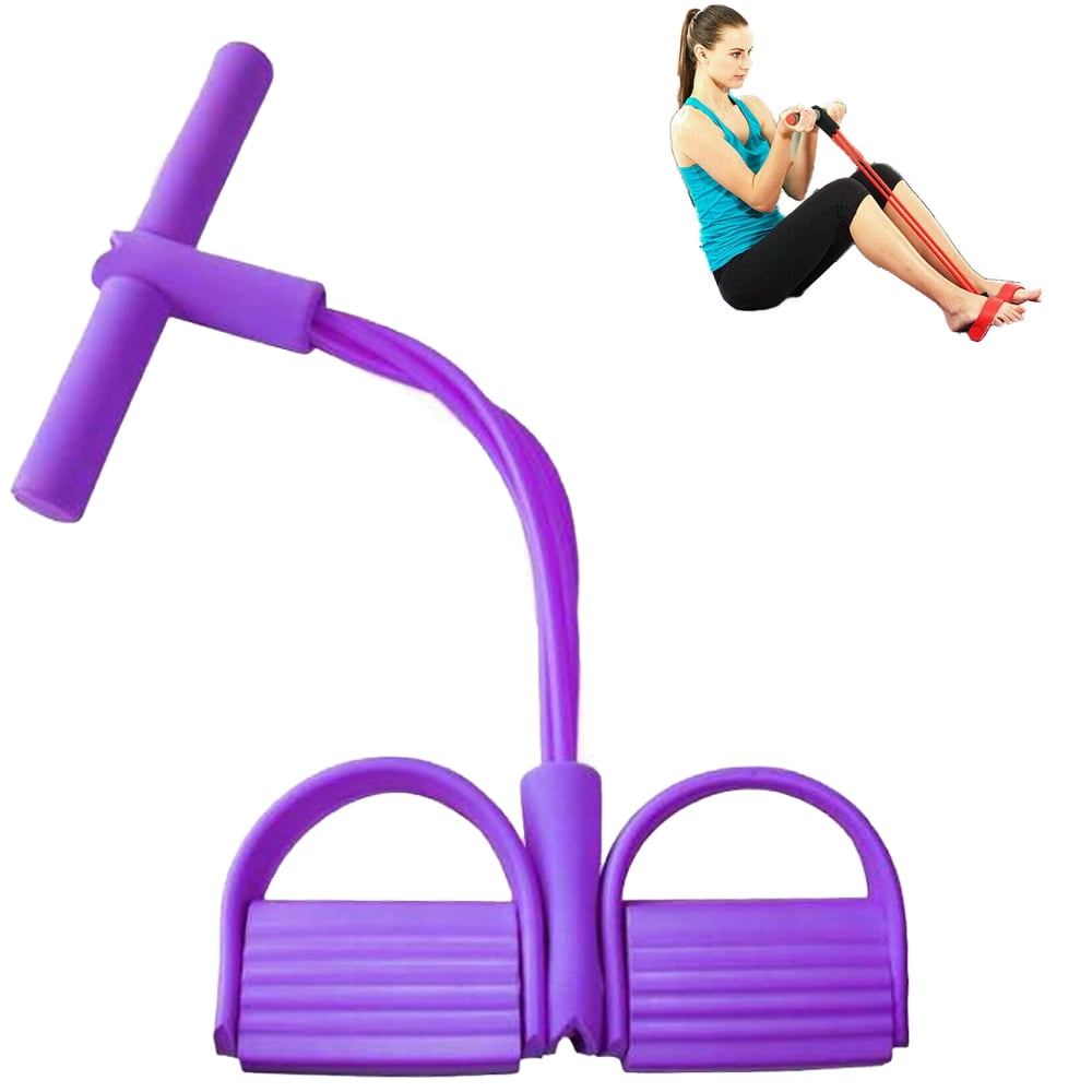 Maram Sit Up Pull Rope Spring Tension Elastic Fitness Equipment Foot Pedal Sit Up Equipment for Abdominal Leg Exerciser Tummy Trimmer Sport Fitness Slimming Training Bodybuilding at Home Gym 