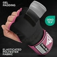 thumbnail image 5 of RDX Gel Boxing Hand Wraps Inner Gloves Men Women, Quick 100cm Long Wrist Straps, Elasticated Padded Fist Under Mitts Protection, Muay Thai MMA Kickboxing Martial Arts, 5 of 6