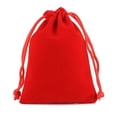 thumbnail image 1 of Bolsa de terciopelo con cordón para joyería, bolsas de franela negra para Perfume, bolsas de regalo para decoración de Navidad, 5x7, 7x9, 9x12, 13x18, 15x20, 17x23cm, 50 unidades, 1 of 4