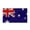 Australia, variant on Switzerland Flag Cape Wearable National Flag 3x5 Ft with Sleeves, 3D Soccer Fan Body Flag with Neck Tie, Fade Resistant Polyester Cheering Gear