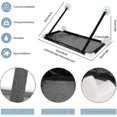 thumbnail image 3 of Hamac pour Chat Siège de Fenêtre Lit de Chat Durable Siège de Fenêtre Stable pour Bronzage Siège de Fenêtre pour Chats jusqu'à 10 kg Ventouses Fortes, 3 of 5