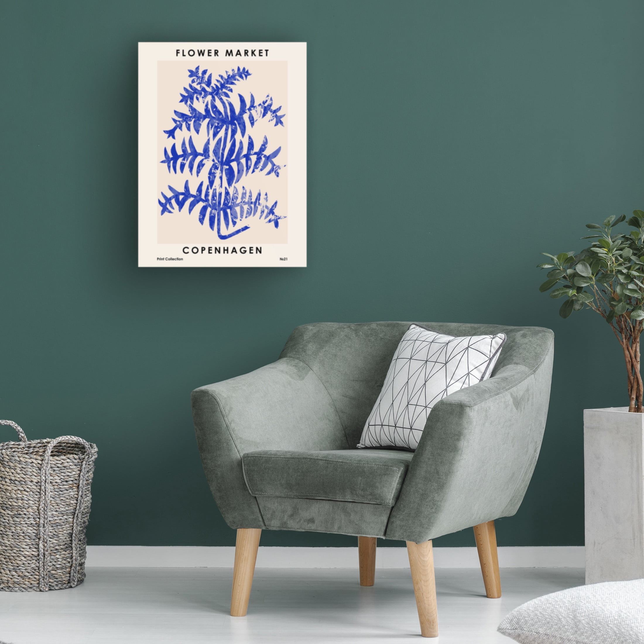 Trademark Fine Art NKTN   Flower Market Copenhagen Canvas Wall Art