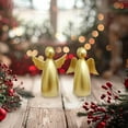 thumbnail image 2 of JoyMoreHome 2Pcs Christmas Gold Angel Decor, for Tabletop Centerpiece, Office, Livingroom, Holiday Party, 2 of 9