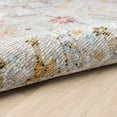 thumbnail image 3 of Laddha Home Designs 1.75' x 3' Loomed Damask Floral Area Throw Rug - Gray and Green, 3 of 7