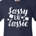thumbnail image 4 of Inktastic Saint Patrick's Day Sassy Lil' Lassie with Shamrocks Youth T-Shirt, 4 of 5