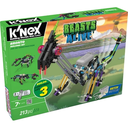 K'NEX Beasts Alive - Bronto Building Set - 213 Pieces - Age 7 Engineering Educational Toy