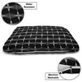 thumbnail image 3 of Trellis Pet Bed, Contemporary Illustration of Vertical and Horizontal Symmetric Details, Resistant Pad for Dogs and Cats Cushion with Removable Cover, 24" x 39", Charcoal Grey and White, by Ambesonne, 3 of 4