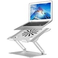 thumbnail image 1 of Soporte ajustable para laptop con ventilador, aleación de aluminio, escritorio, compatible con MacBook, Dell, 11"-17.3", 1 of 3