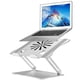 thumbnail image 1 of Soporte ajustable para laptop con ventilador, aleación de aluminio, escritorio, compatible con MacBook, Dell, 11"-17.3", 1 of 3