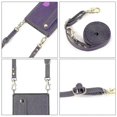 thumbnail image 5 of Correa de muñeca para iPhone 11 Pro, funda protectora de poliuretano termoplástico a prueba de golpes, color morado, 5 of 5