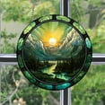 thumbnail image 7 of Taotanxi Tree of Life Stained Glass Suncatcher Nature Round Big Trees and Sunset Suncatcher Hanging Decoration with Metal Chain-SunCatchers for Window Decor Outdoor Garden Decor Gift,1PC, 7 of 7