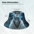 thumbnail image 4 of Vsdgher Forest Meditating Goat Print Bucket Hat for Men&Women Bucket Hat Reversible Summer Double-Side-Wear Travel Gardening, Beach, Camping, Hiking, Fishing Cap, 4 of 5