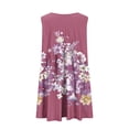 thumbnail image 5 of Robes pour Femmes, Mode Femme Été Décontractée Ample Imprimée Sans Manches Robe à Col en V, 5 of 5