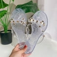 thumbnail image 4 of Modstep Womens Studded Sandals Bow Flip Flops Summer Beach Thong Slides Dressy Slip on Flat Shoes 2026 Outdoor Walking Slippers White 8.5, 4 of 6
