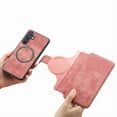 thumbnail image 3 of Wallet Case for Samsung Galaxy S20 FE Cash Credit Pocket Card Slots Holder Folio Flip Shockproof Full Coverage Detachable Magnetic Cover [Compatible with Magsafe] Kickstand, Pink, 3 of 10