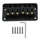 thumbnail image 4 of Accesorios para instrumentos musicales, puente de sillín rígido, 6 piezas traseras para guitarra, puente para guitarra eléctrica, características mejoradas, 4 of 12