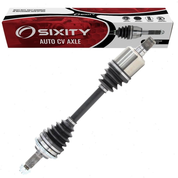 Sixity Front Left CV Axle compatible with Lincoln MKZ 3.5L V6 2007-2012 - Driver Side Complete Axle Shaft Assembly