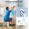 thumbnail image 3 of Ablecare 12 in Suction Cup Shower Grab Bar, 2 Pack - Safety Handrail for Elderly, White & Gray, 3 of 10
