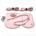 thumbnail image 4 of lionlar 7Pcs/Set Leather Bag Bottom Base Drawstring Strap Bag Buckle Shoulder Bag Making Pink, 4 of 5