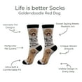 thumbnail image 2 of E&S Pets Goldendoodle Red Socks - Life is Better Socks for Pet Lovers - Cute Unisex Socks - One Size Fits Most, 2 of 3