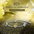 thumbnail image 4 of Midir&Etain Birthstone Bracelet 925 Sterling Silver November Birthstone Bracelet Birthstone Jewelry Birthday Gifts for Women Girls, 4 of 7