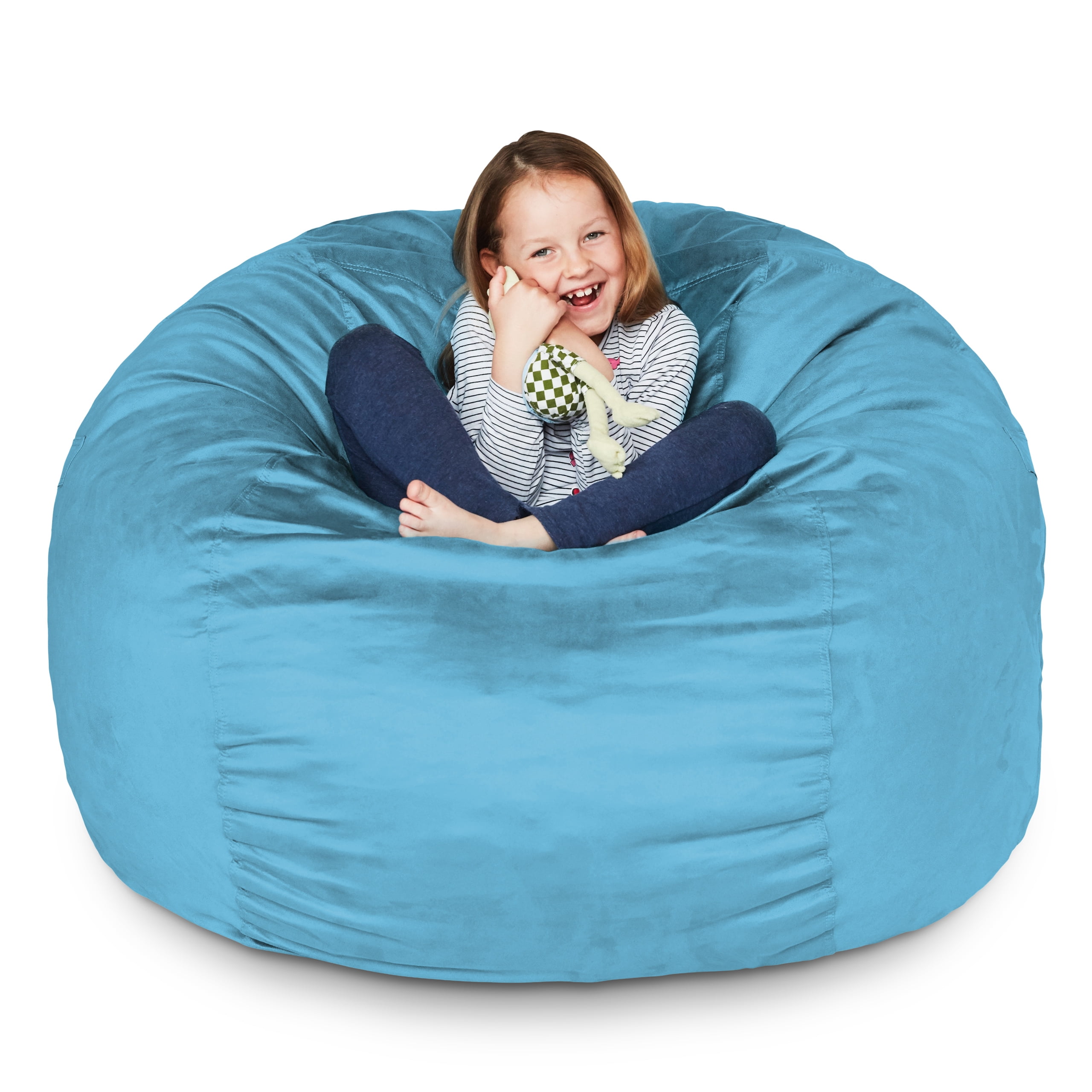 Lumaland Luxury 3-Foot Bean Bag Chair 