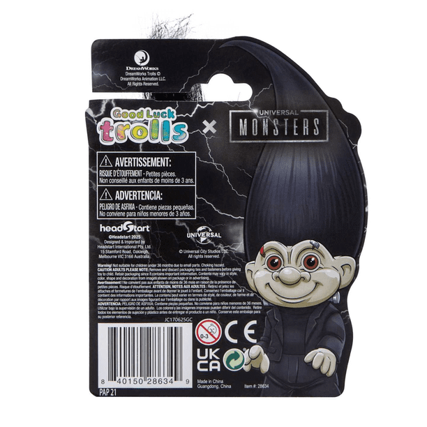 Troll　ブラックメタル black l Good Luck Trolls x Universal Monsters Frankenstein's Monster Troll