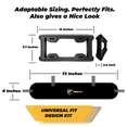 thumbnail image 5 of TrexNYC Rear Bumper Guard and Front License Plate Bumper Guard - Car Rear Bumper Protector - Universal Bumper Guard Protection, XL Combo Kit, 5 of 5