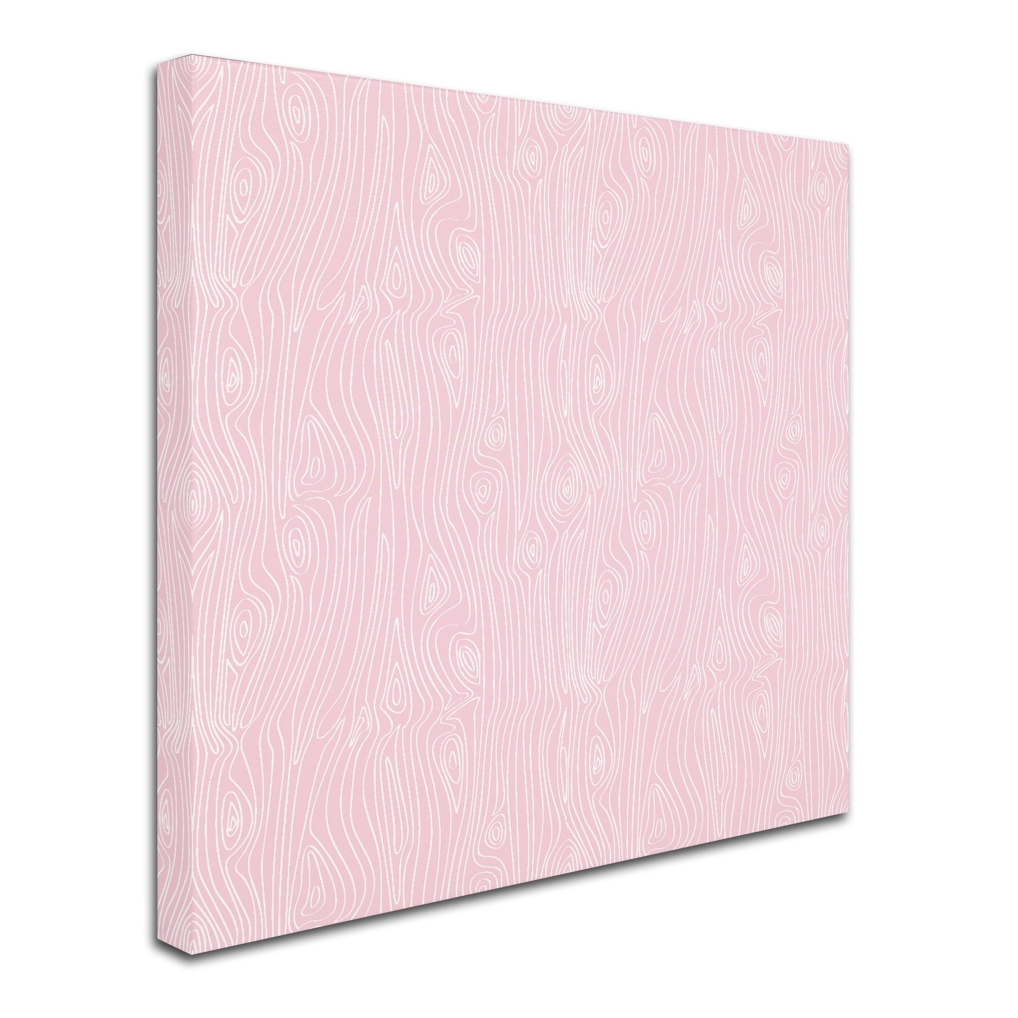 Trademark Fine Art 'Woodgrain Pink' Canvas Art by Jyotsna Warikoo