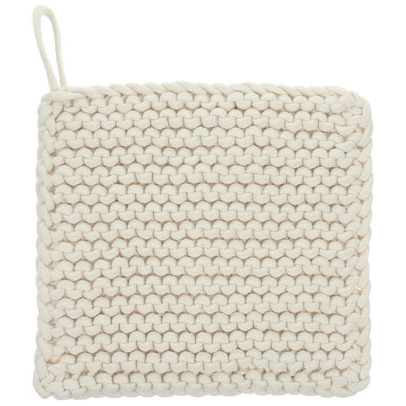 GOOHOCHY 1pc Pot Mat Cotton Woven for Dining Table and Furniture Protection 11.8x7.9in