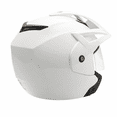 thumbnail image 5 of MMG Motorcycle Scooter Street Open Face Helmet DOT - Flip Up Shield - Gloss White (X-Large) Model 20, 5 of 6