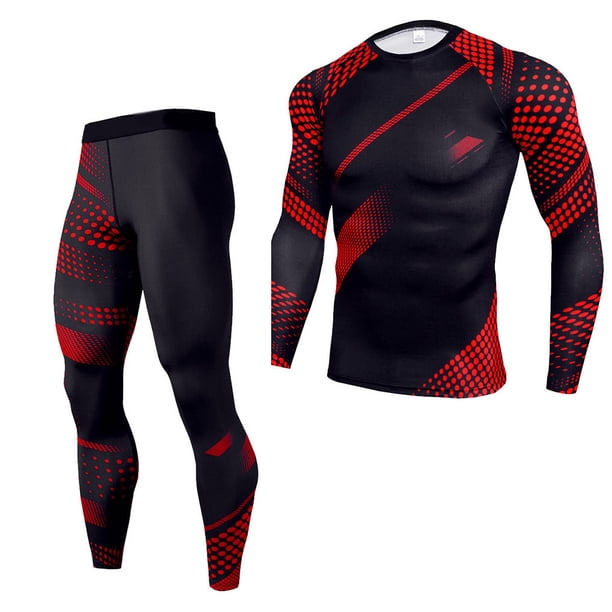 Minnieouse SportsWear Fitness manga larga Johns sudadera ejercicio baloncesto Shape-wear Thin Stretch estirable Gym Tight Sets conjuntos de ropa Traje TK172 METRO Minnieouse AP013596-03