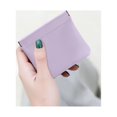 thumbnail image 4 of Bolso de almacenamiento de lápiz labial portátil con cierre automático de monedero de cuero PU para mujeres y niñas, 4 of 8