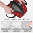 thumbnail image 3 of Fuzoiu Strawberry Print Insulated Lunch Bag for Women Men Large Reusable Lunch Box Adult Leakproof Portable Cooler Tote Bags for Work Picnic, 3 of 7
